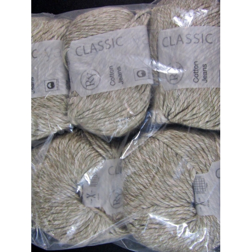 1537 - Boxful of 50+ unused balls/ skeins of wool in various colours and fibres including 2 x 'Au Ver A Soi... 