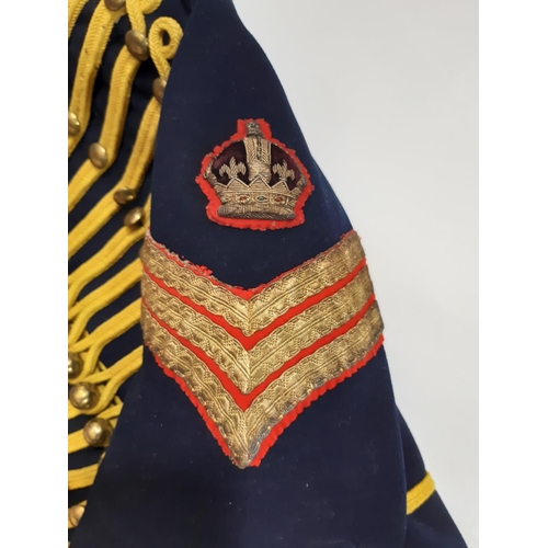 1551 - Royal Gloucestershire Hussars  Dress Uniform circa 1900; tunic is of blue cloth, with each breast ha... 