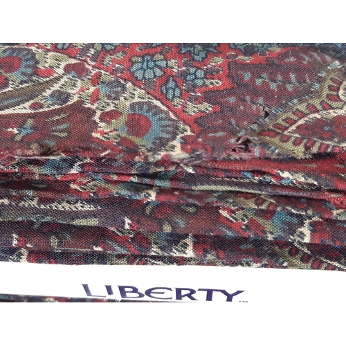 1567 - 2 Liberty fabric lengths comprising a  2m remnant 'Chatsworth Bloom' silk, width 1.38cm in good cond... 