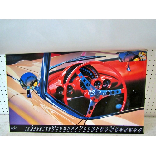 142 - Two Ford Calendars - 1990 and 1991, with original slips, approx. 39 x 52 cm each (2)