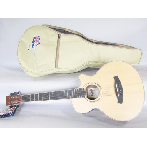 1515 - A Tanglewood electric acoustic guitar, Model DBT TCE BW, Serial No KU2010000456, barely used in its ... 