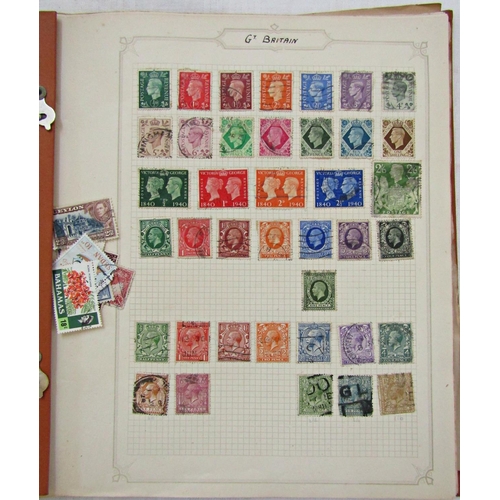 227 - Single album British stamps from George VI, further worldwide stamps of that period