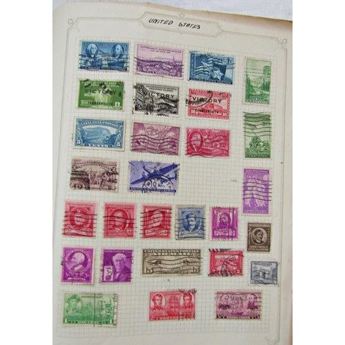 227 - Single album British stamps from George VI, further worldwide stamps of that period