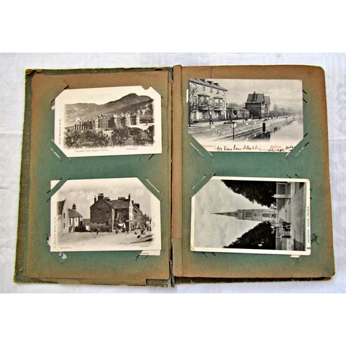 230 - An Edwardian album of some seventy topographical cards together with a few other subjects