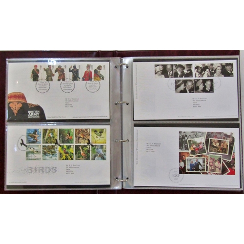 231 - Five Royal Mail First Day Covers, covering the years 2007 to 2004, 2001, 1992 and 1996