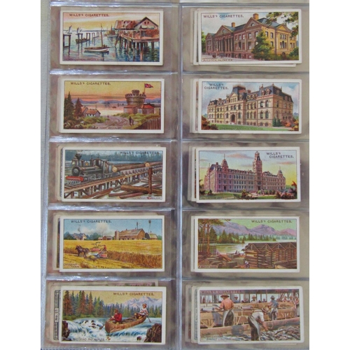 232 - Cigarette card albums including Wills and Players with later examples by Lyons Tea, Fry's, Geoffrey ... 