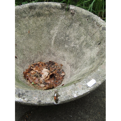 2010 - Three pairs of weathered cast composition stone garden planters of varying size and design (af)