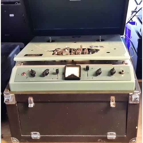 2178 - A Revox B77MKII stereo tape recorder, a cased portable Vortexion Ltd recorder type WVB, together wit... 