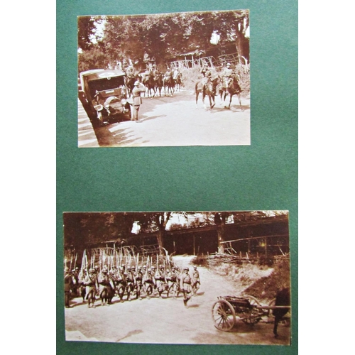 237 - Two interesting personal albums containing WWI military photographs on active service including imag... 