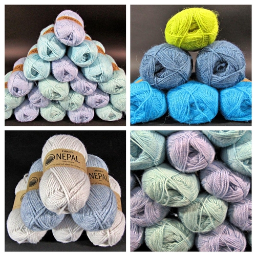 1535 - 48 balls of 50g wool by Drops including 40 unused in various shades of blue, 100% alpaca, and 8 ball... 