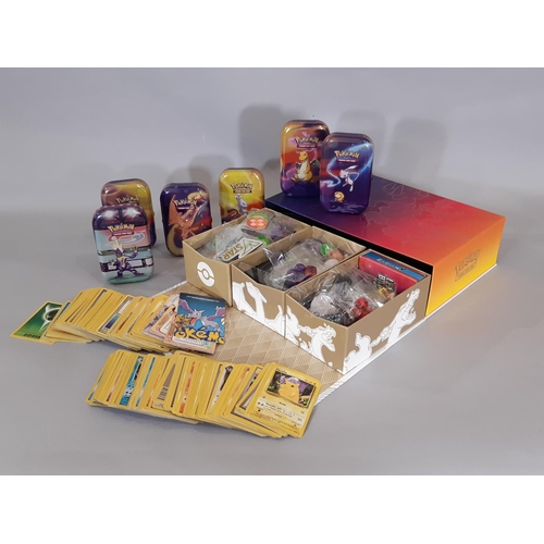 284 - Pokemon Collection including a quantity of cards, tins, Trading Card Game 'Sword & Shield' box set c... 