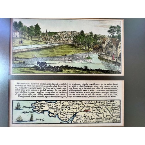 104A - Thomas Kitchin - 'A New Map of Gloucestershire' hand-coloured engraving, 19.5 x 26 cm; together with... 