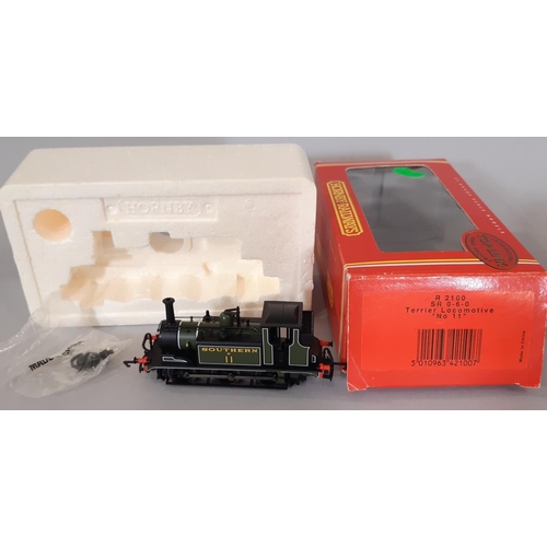 263 - Ten 00 gauge boxed locomotives including Hornby tank engines R333, R059 and R2100, Mainline Hydrauli... 