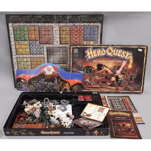 277 - 'Hero Quest' adventure board game (unchecked) together with boxed Warhammer items including 'Storm c... 