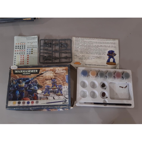 277 - 'Hero Quest' adventure board game (unchecked) together with boxed Warhammer items including 'Storm c... 