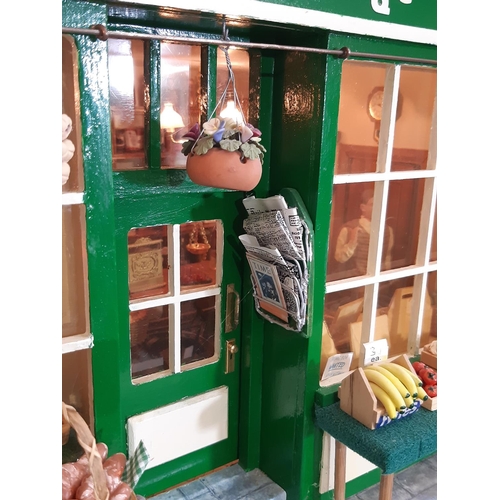 251 - 'The Village Store'- an impressive and finely detailed dolls house shop in early to mid 20th century... 