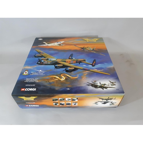 274 - Corgi Aviation Archive 'The Battle of Britain Memorial Flight' boxed set AA32602 comprising 3 WW2 mo... 