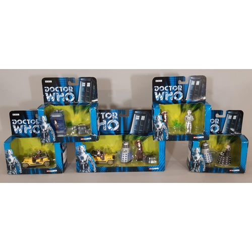 275 - A mixed collection comprising 5 Corgi Doctor Who commemorative box sets from 2003, Days Gone 'Brewin... 