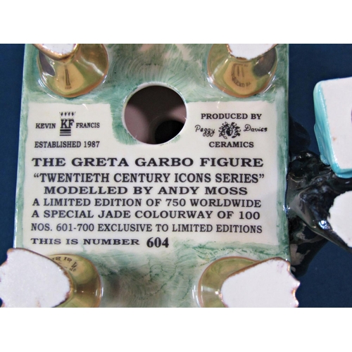 1010 - A Kevin Frances Greta Garbo figurine 604/750 with box and certificate, further limited edition figur... 