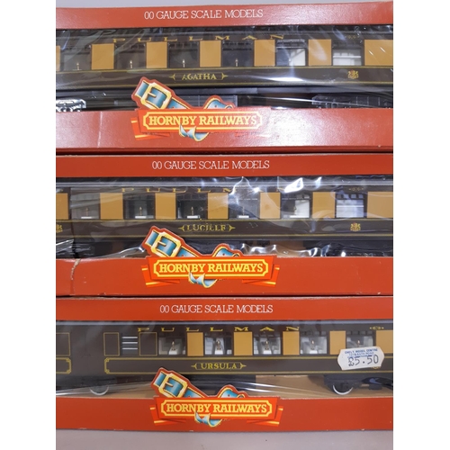 268 - 10 boxed 00 scale model railway coaches comprising 3x Hornby R233 Pullman coaches (named), 4x  R441/... 