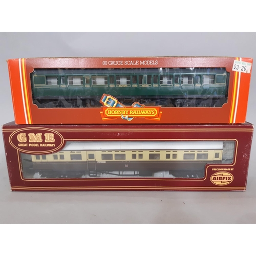 268 - 10 boxed 00 scale model railway coaches comprising 3x Hornby R233 Pullman coaches (named), 4x  R441/... 