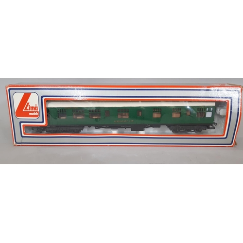 261 - 15 Lima 00 gauge coaches, all boxed, comprising 4 in Southern green, 2 in LMS maroon, 5 in GWR brown... 