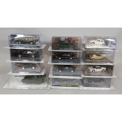 284 - 'The James Bond Car Collection' 2007-2017 comprising 1:43 scale die-cast models of iconic  vehicles ... 