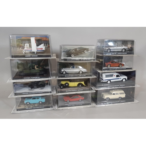 284 - 'The James Bond Car Collection' 2007-2017 comprising 1:43 scale die-cast models of iconic  vehicles ... 