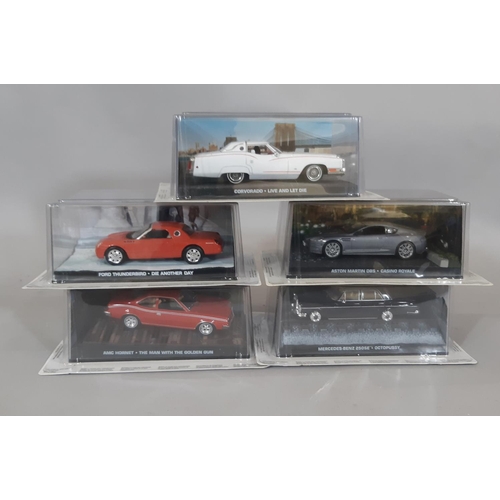 284 - 'The James Bond Car Collection' 2007-2017 comprising 1:43 scale die-cast models of iconic  vehicles ... 