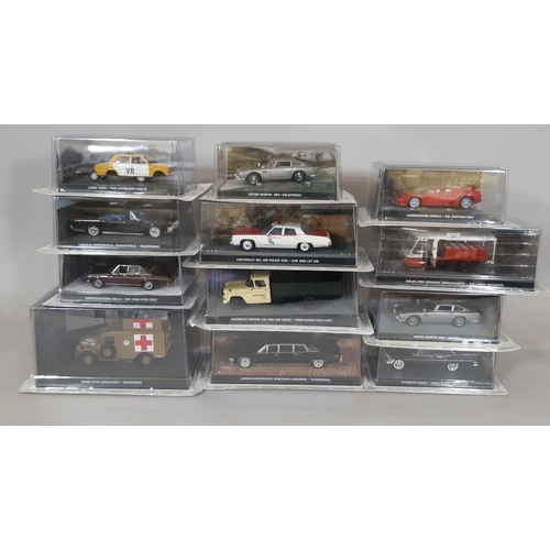 284 - 'The James Bond Car Collection' 2007-2017 comprising 1:43 scale die-cast models of iconic  vehicles ... 