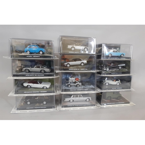 284 - 'The James Bond Car Collection' 2007-2017 comprising 1:43 scale die-cast models of iconic  vehicles ... 