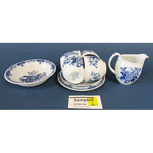 1131 - A Royal Worcester Hanbury pattern tea service for eight with floral panels