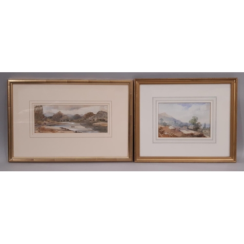 16 - Four 19th Century Watercolour Landscapes with Figures to Include: Keeley Halswelle (1832 -1891) - 'H... 