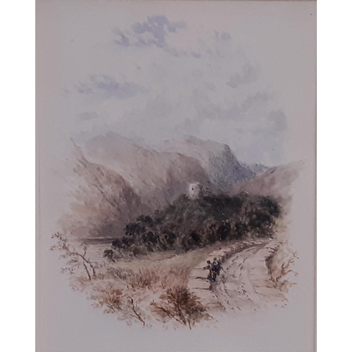 16 - Four 19th Century Watercolour Landscapes with Figures to Include: Keeley Halswelle (1832 -1891) - 'H... 