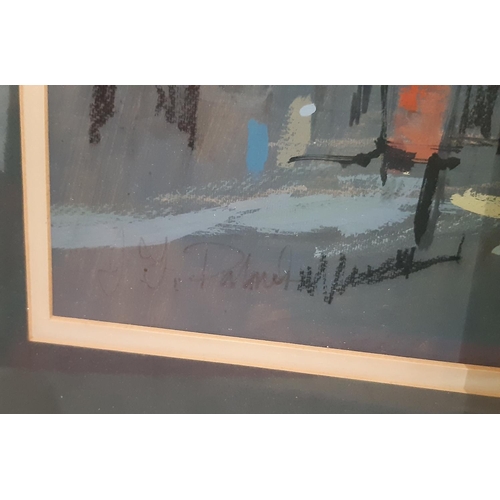 30 - John Palmer ( Bristol Savages, b.1939) - Two Studies of City Scenes: 'Weymouth' and 'Marlborough', g... 