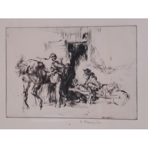 60 - Edmund Blampied RBA, RE (1886 - 1966) - 'Resting', signed in pencil below, 17 x 12 cm, mounted, unfr... 