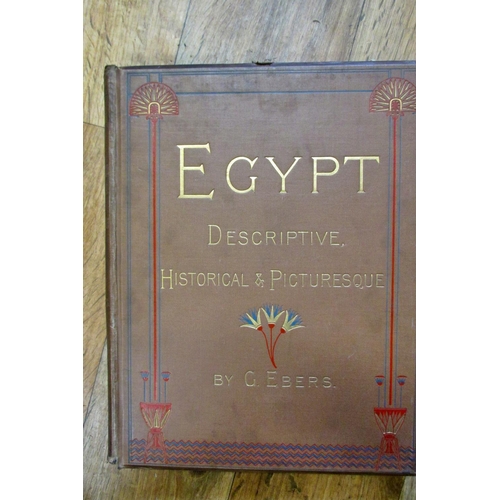 191 - Egyptian Interest - Egypt, Descriptive, Historical and Picturesque, by G Ebbers, two volumes 1884