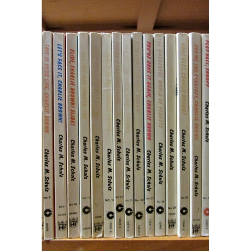 200 - Charles M Schulz - Snoopy and Peanuts, paperback editions, (56 volumes approx)