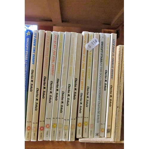 200 - Charles M Schulz - Snoopy and Peanuts, paperback editions, (56 volumes approx)