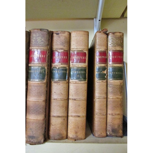 204 - Shakespeare edited by Charles Knight, The Pictorial Edition, leather and gilt bindings including The... 