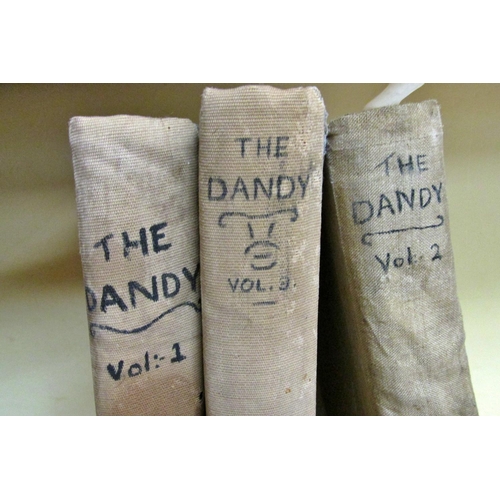 207 - Three bound volumes of the Dandy comic, commencing number 267, May 27th 1944, to number 368, April 2... 