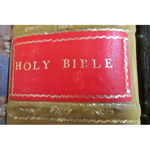 211 - Three family bibles including The Smiths Family Bible, 1735, two others printed in 1826 and 1839