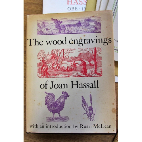 216 - Joan Hassall - The Wood Engravings of Joan Hassall, two copies, A Readers Guide to wood engraving by... 