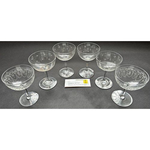 1176 - A selection of good quality drinking glasses including sets of heavy cut tumblers, cordial glasses, ... 