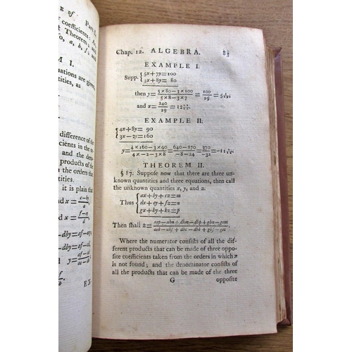 223 - A Treatise of Algebra, by Colin Maclaurin, third edition 1771, re-bound, with diagrams