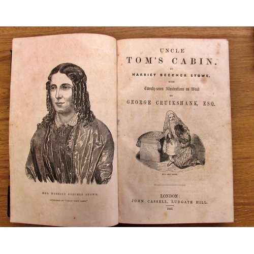 224 - Harriet Beecher Stowe, Uncle Tom's Cabin, with illustrations by George Cruickshank, published by Joh... 