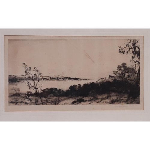 86 - Bernard Eyre Walker (1886-1972) - Two drypoint etchings dated 1919 and 1920, signed in pencil lower ... 