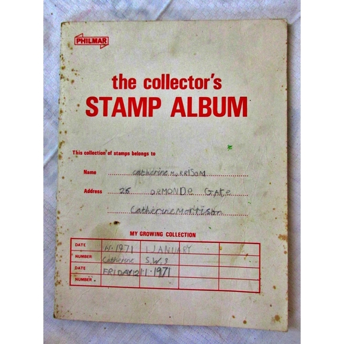 228 - A stamp collection in various albums commencing with early English stamps including penny black, Gib... 