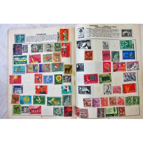 228 - A stamp collection in various albums commencing with early English stamps including penny black, Gib... 