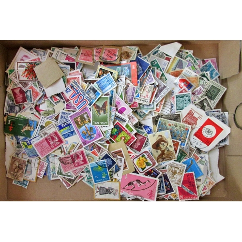 228 - A stamp collection in various albums commencing with early English stamps including penny black, Gib... 